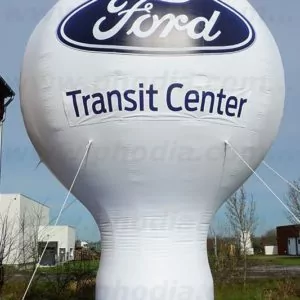 Montgolfière pub Ford avec option lumineux pour signaler la concession depuis le toit