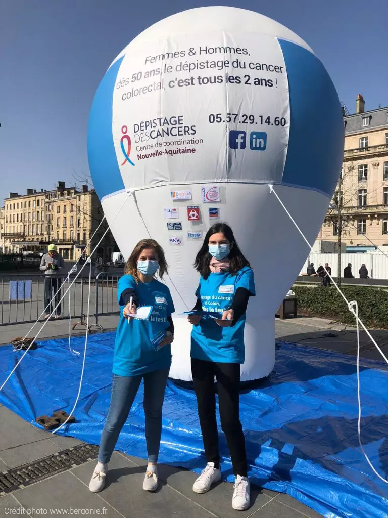 montgolfière gonflable auto-ventilée pour le dépistage des cancers